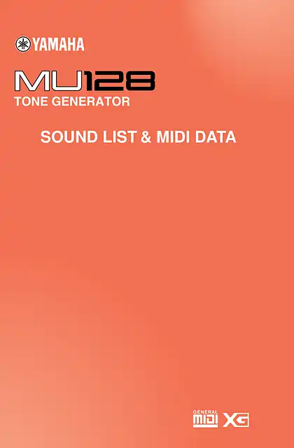 yamaha雅马哈MU128 SOUND LIST